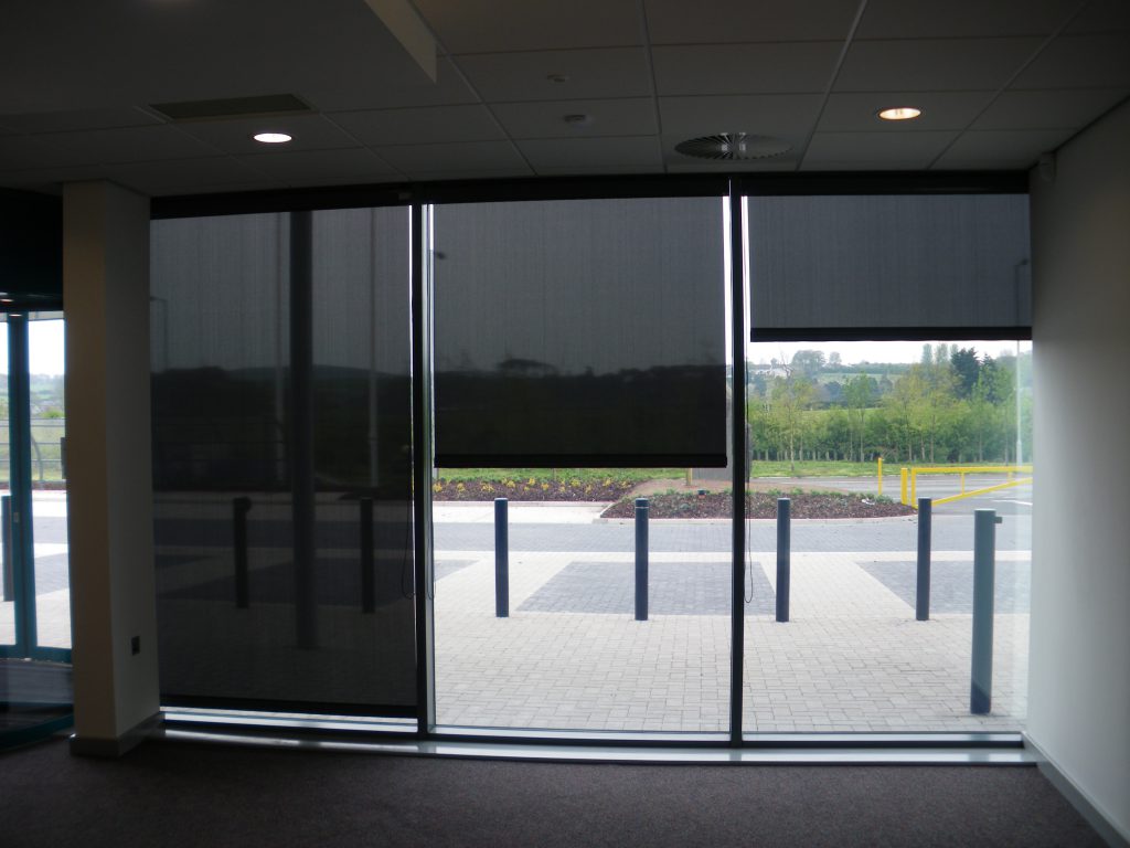 roller blinds for administrative office building